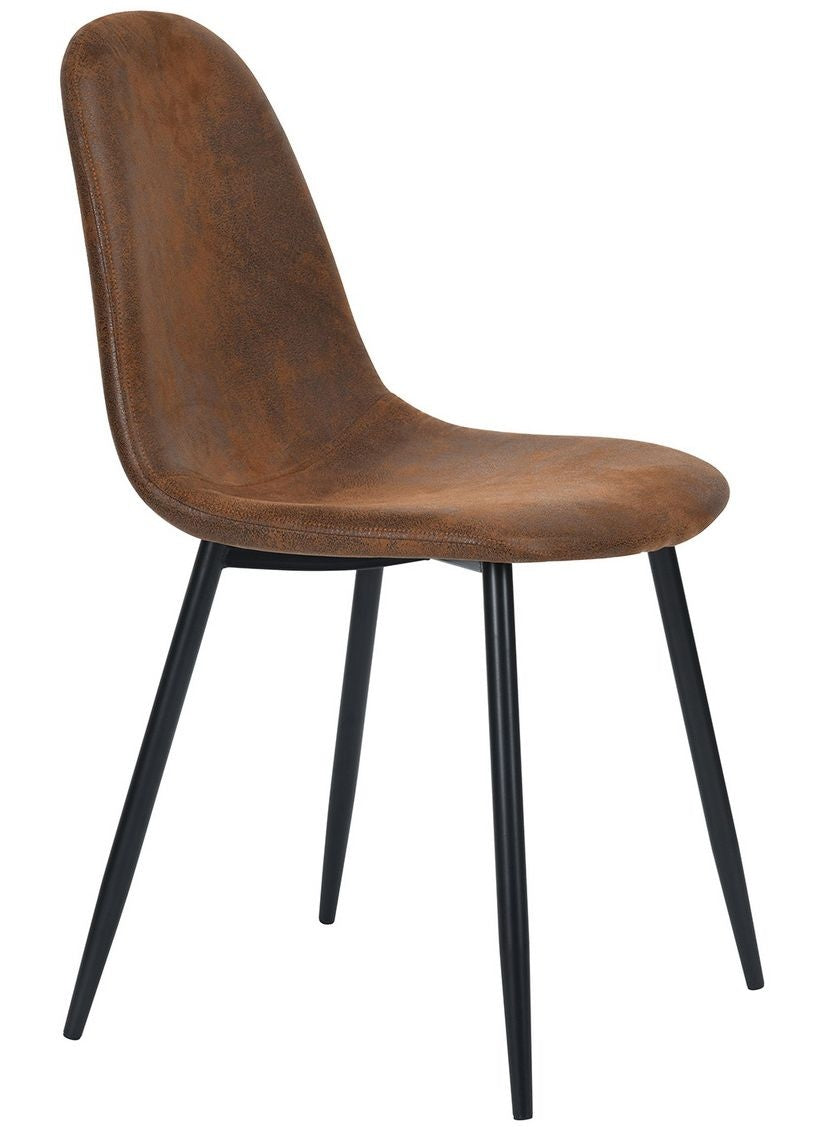 39F Charlton Suede Dining Chair, Brown Q3U2 - product image 1