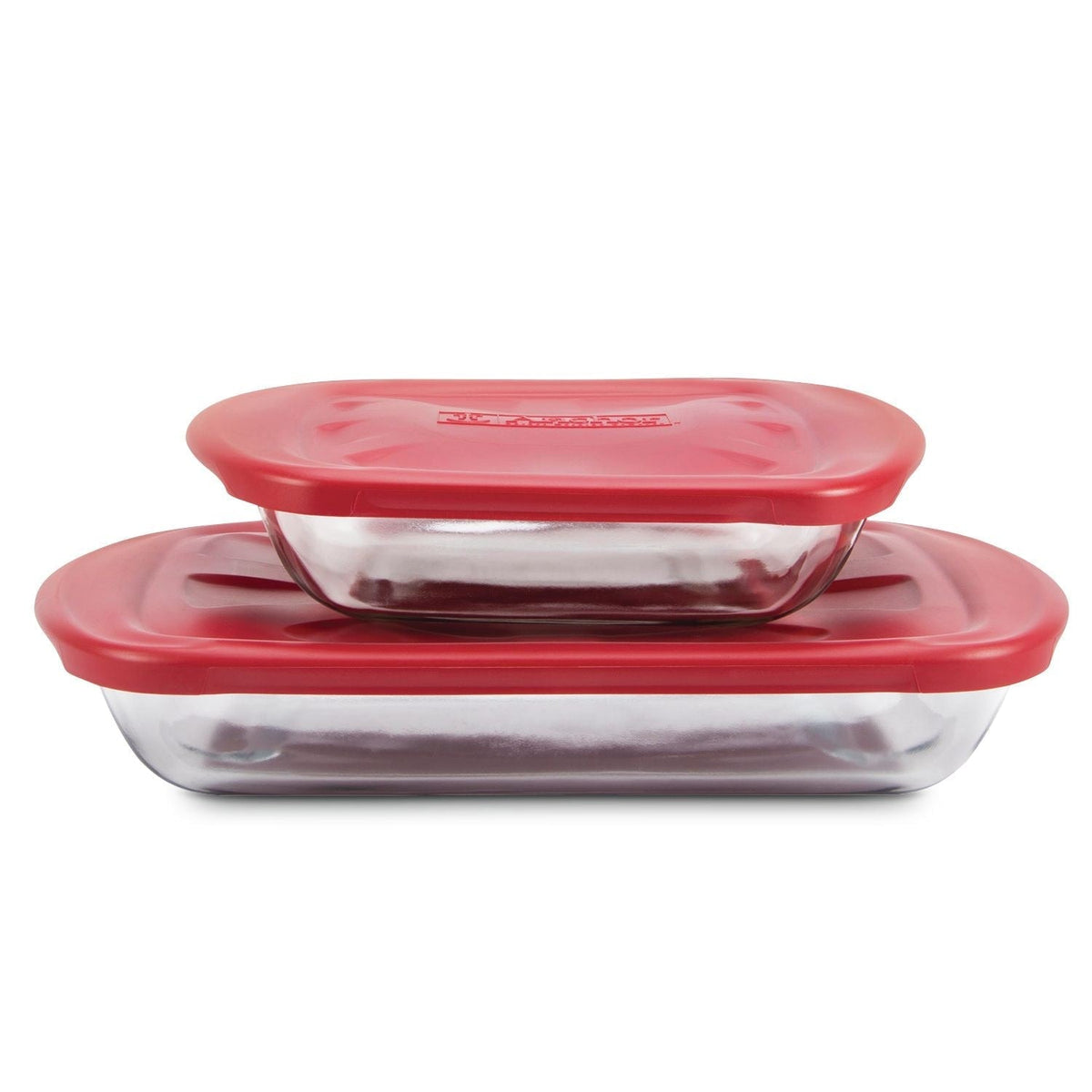 Glass Bake 'n' Keep Set with Plastic Lids, 4-pc M6U9 - product image 1