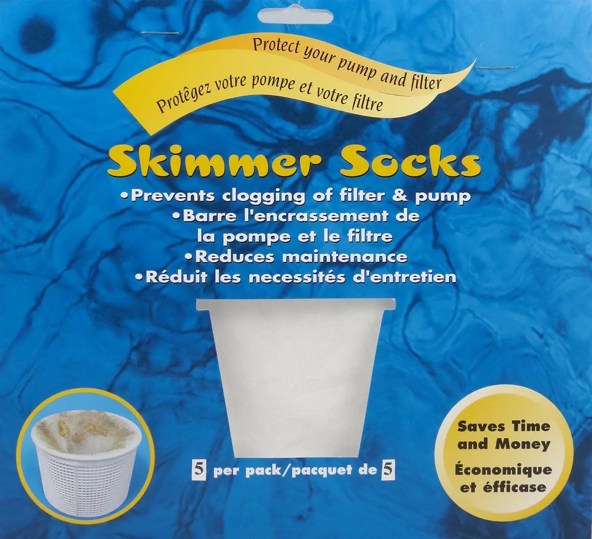 Pool Skimmer Socks for Baskets & Skimmers, 5-pk X9O1 - product image 1