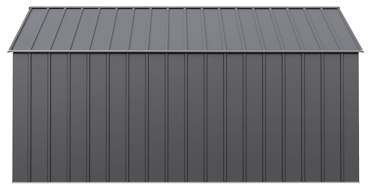 Classic 12x14-ft Charcoal Corrosion-Resistant Metal Shed M7Z8 - product image 4
