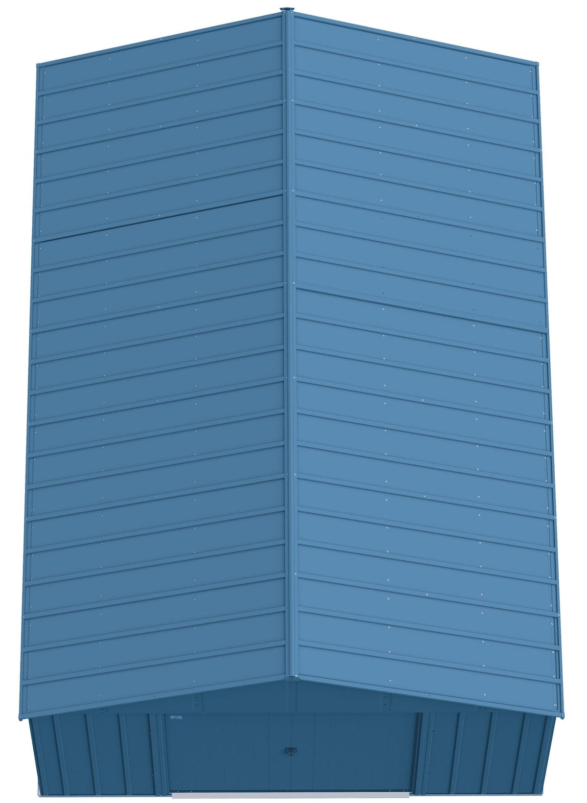 Classic 12x17-ft Blue Grey Corrosion-Resistant Metal Shed H5D6 - product image 3