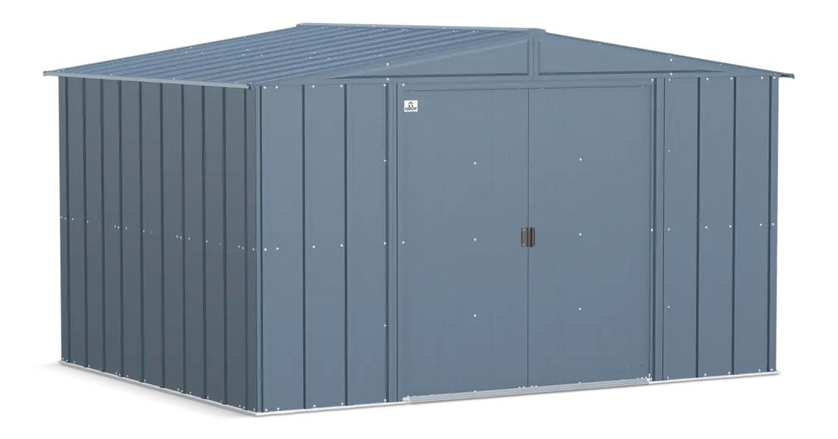 Classic Galvanized Steel Storage Shed, Blue Grey, 10-ft x 8-ft E5U5 - product image 1