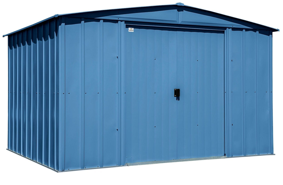 Classic Galvanized Steel Storage Shed, Blue Grey, 10-ft x 8-ft E5U5 - product image 4