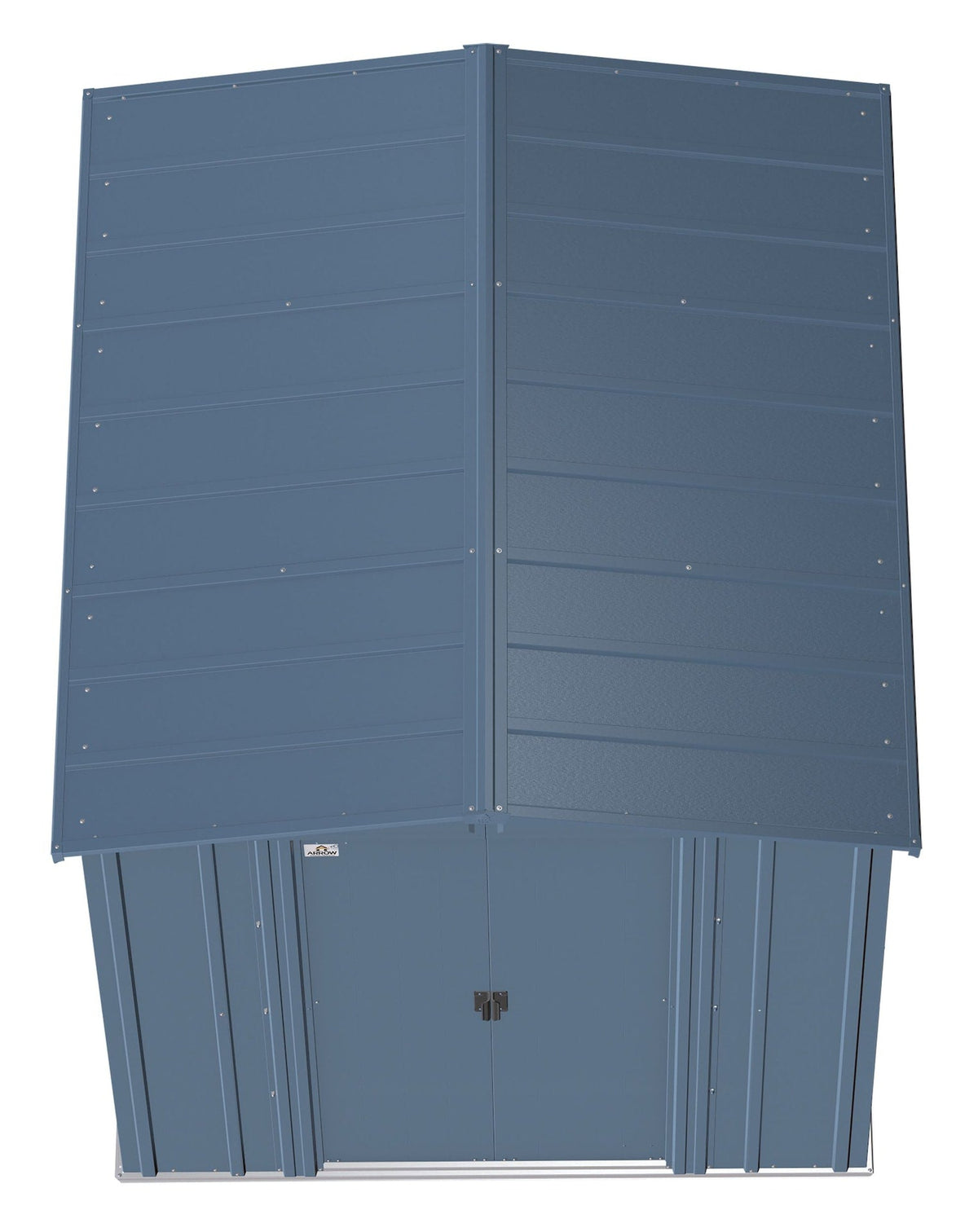Classic Galvanized Steel Storage Shed, Blue Grey, 6-ft x 7-ft H0J7 - product image 5