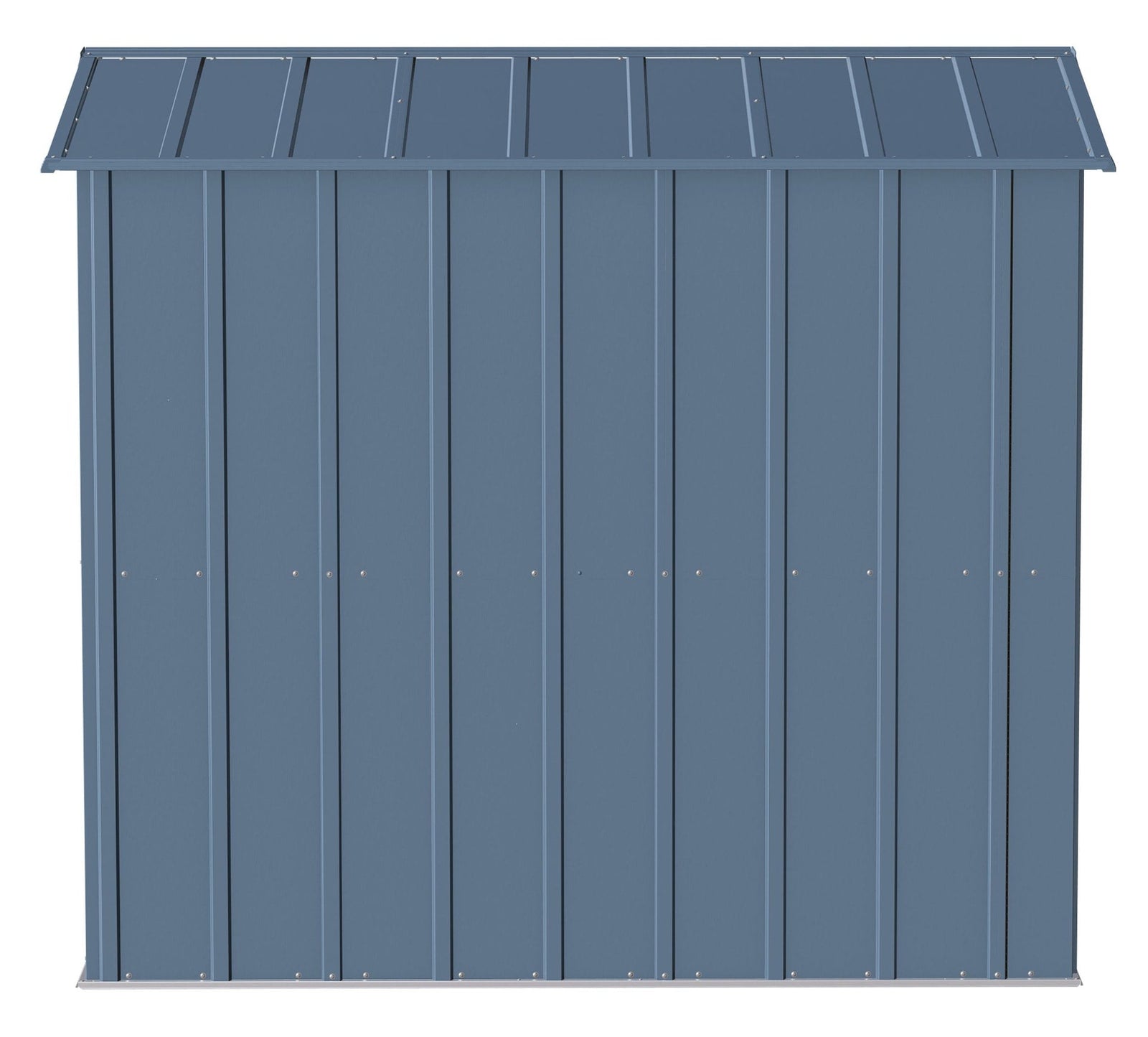 Classic Galvanized Steel Storage Shed, Blue Grey, 6-ft x 7-ft H0J7 - product image 6