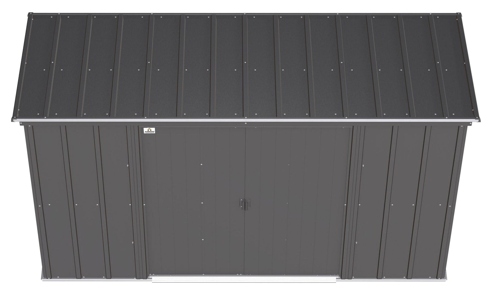 Classic Galvanized Steel Storage Shed, Charcoal, 10-ft x 4-ft X5T5 - product image 5