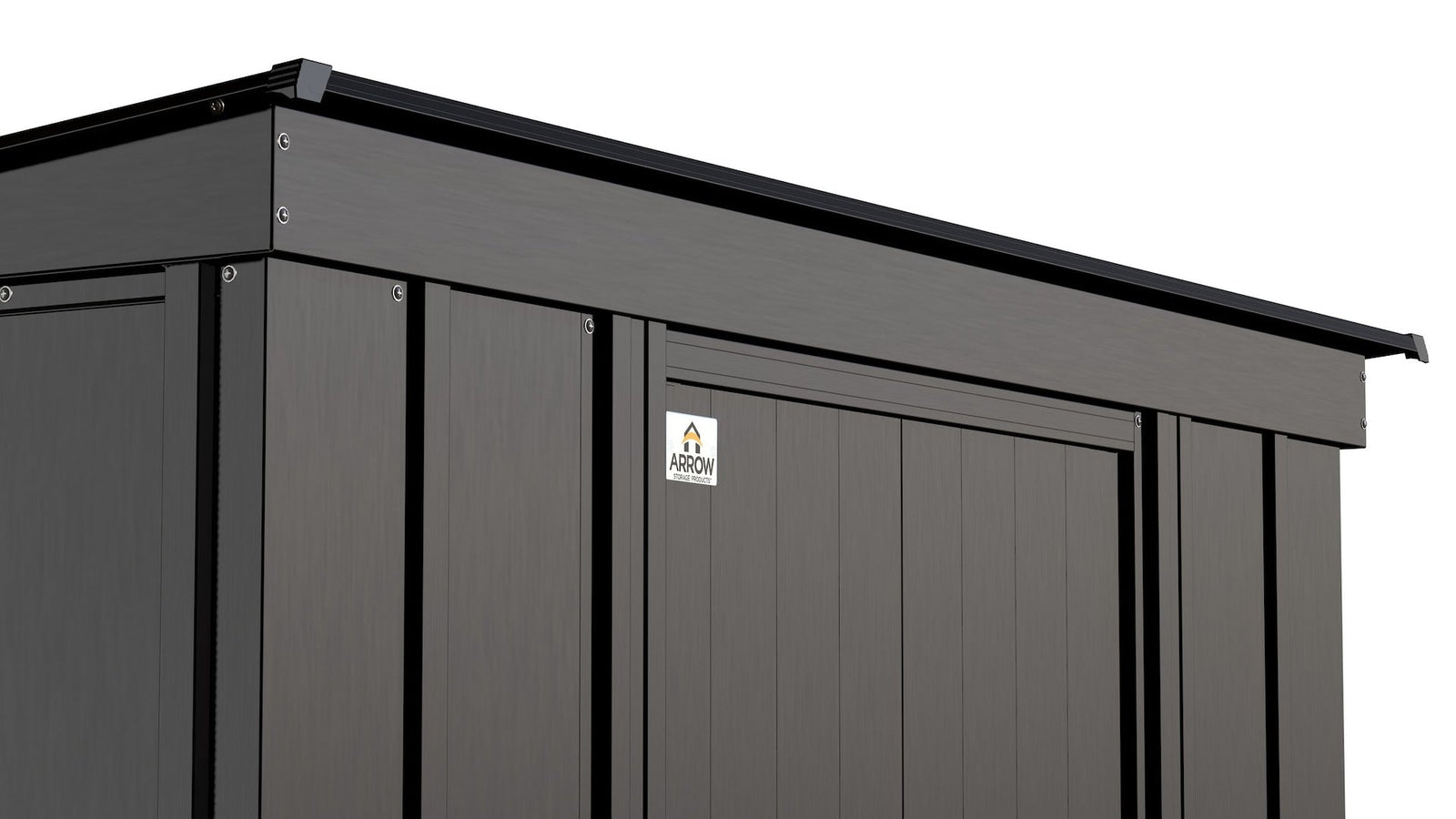 Classic Galvanized Steel Storage Shed, Charcoal, 10-ft x 4-ft X5T5 - product image 7