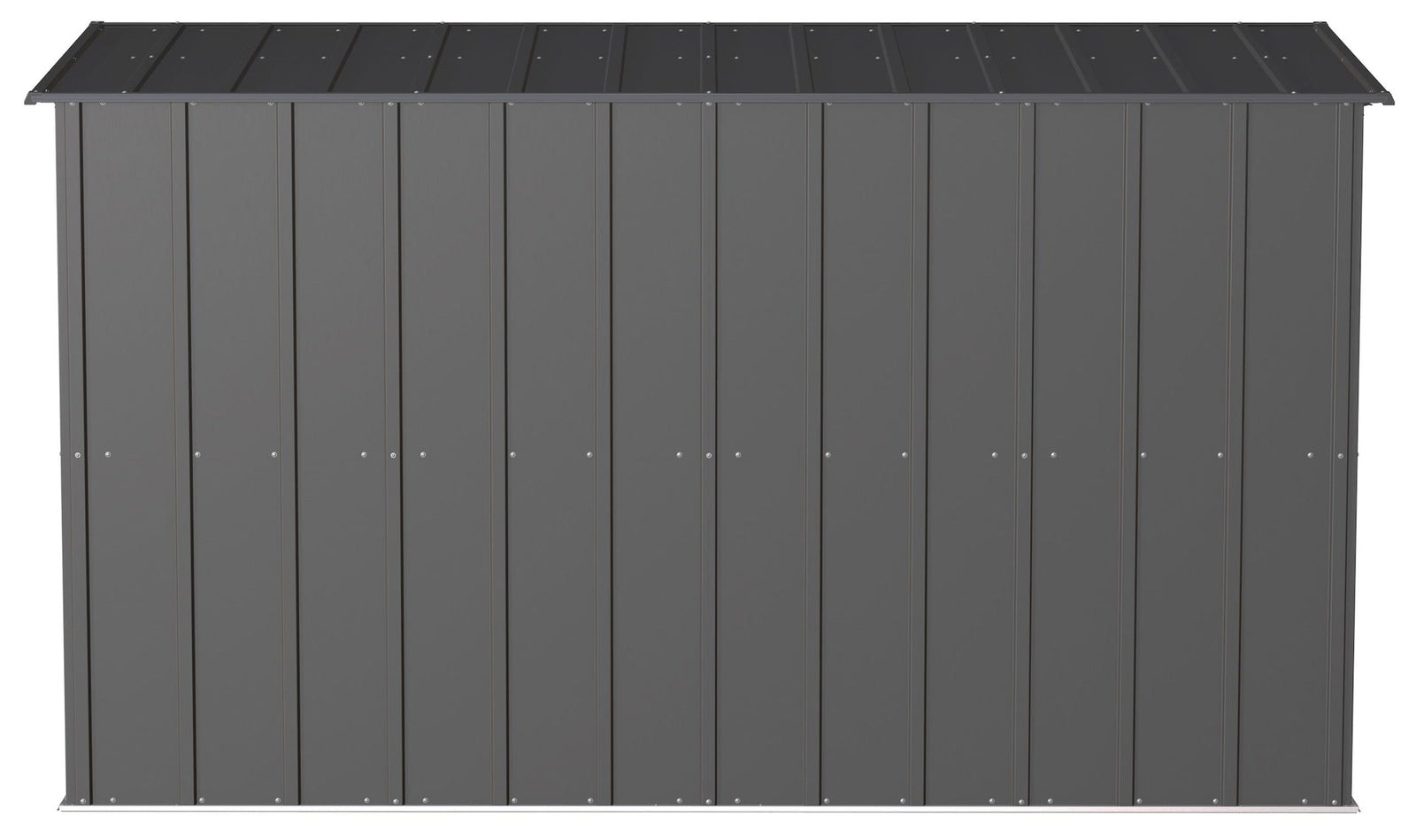 Classic Galvanized Steel Storage Shed, Charcoal, 10-ft x 4-ft X5T5 - product image 8