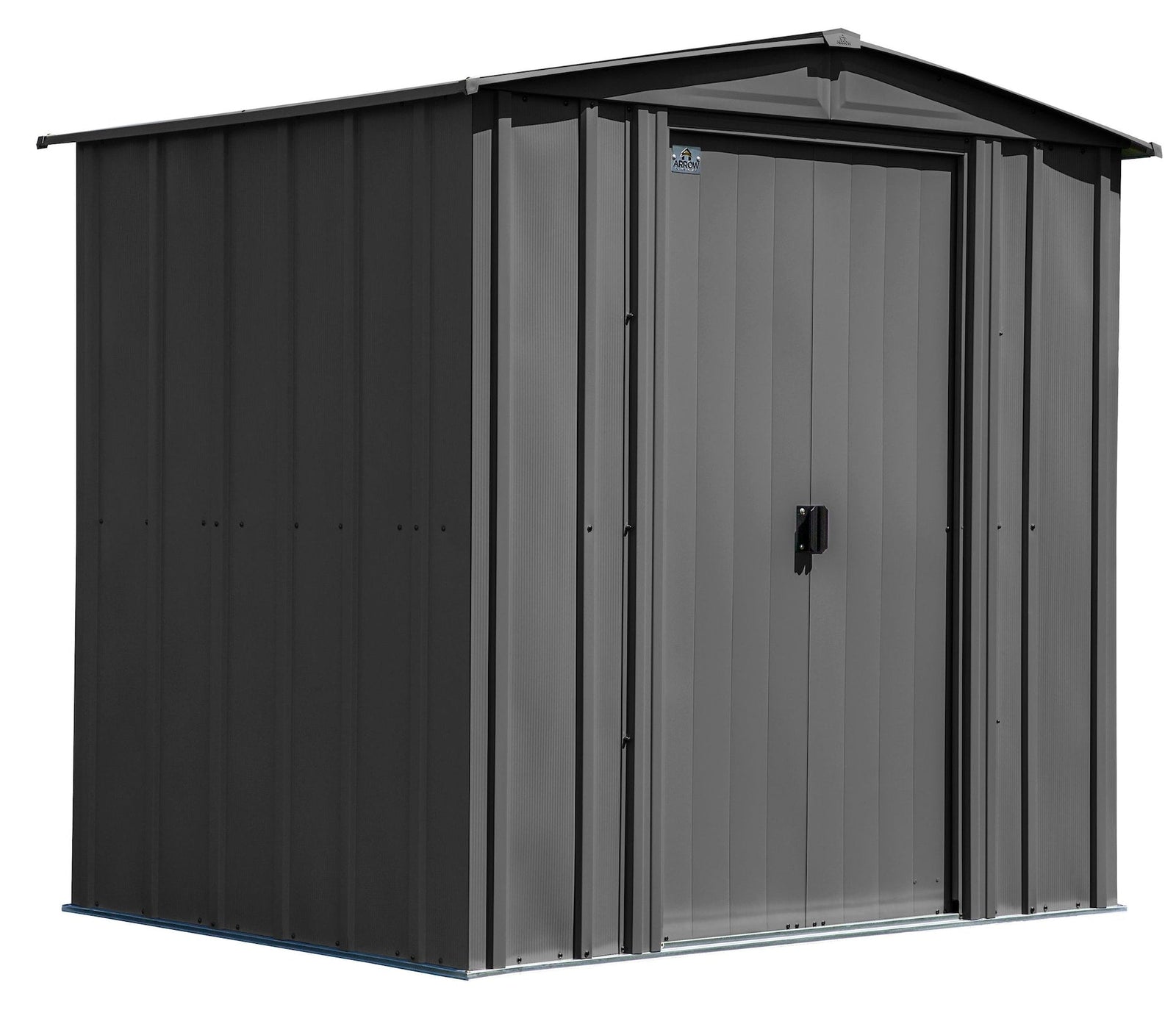 Classic Galvanized Steel Storage Shed, Charcoal, 6-ft x 5-ft Z5V6 - product image 1