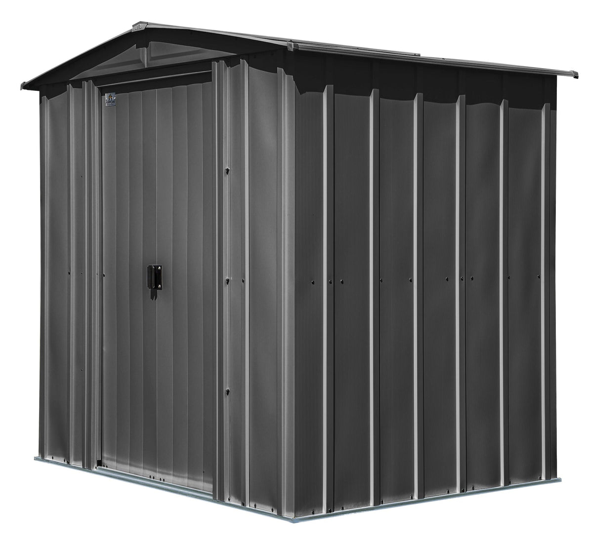 Classic Galvanized Steel Storage Shed, Charcoal, 6-ft x 5-ft Z5V6 - product image 2