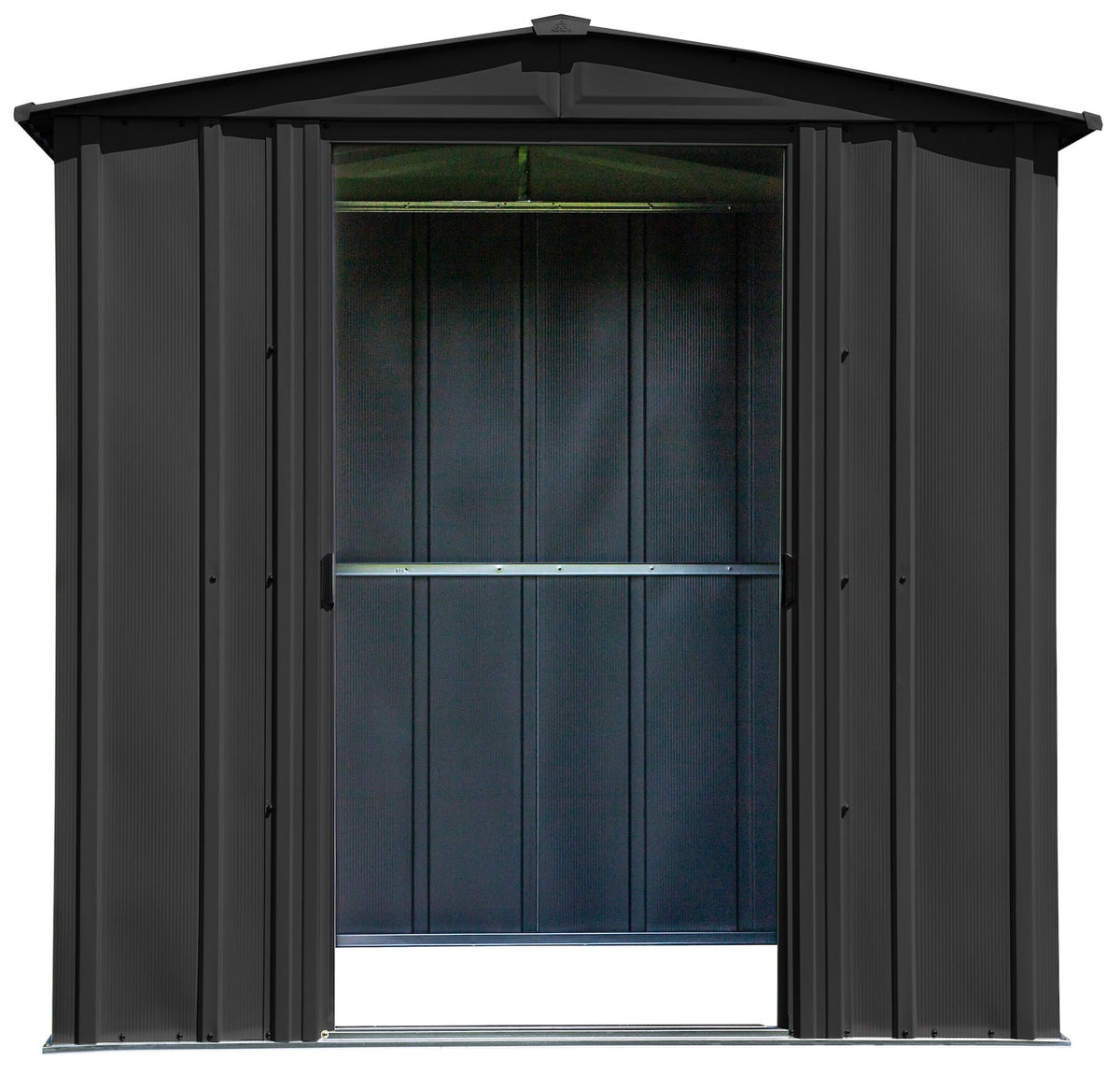 Classic Galvanized Steel Storage Shed, Charcoal, 6-ft x 5-ft Z5V6 - product image 4