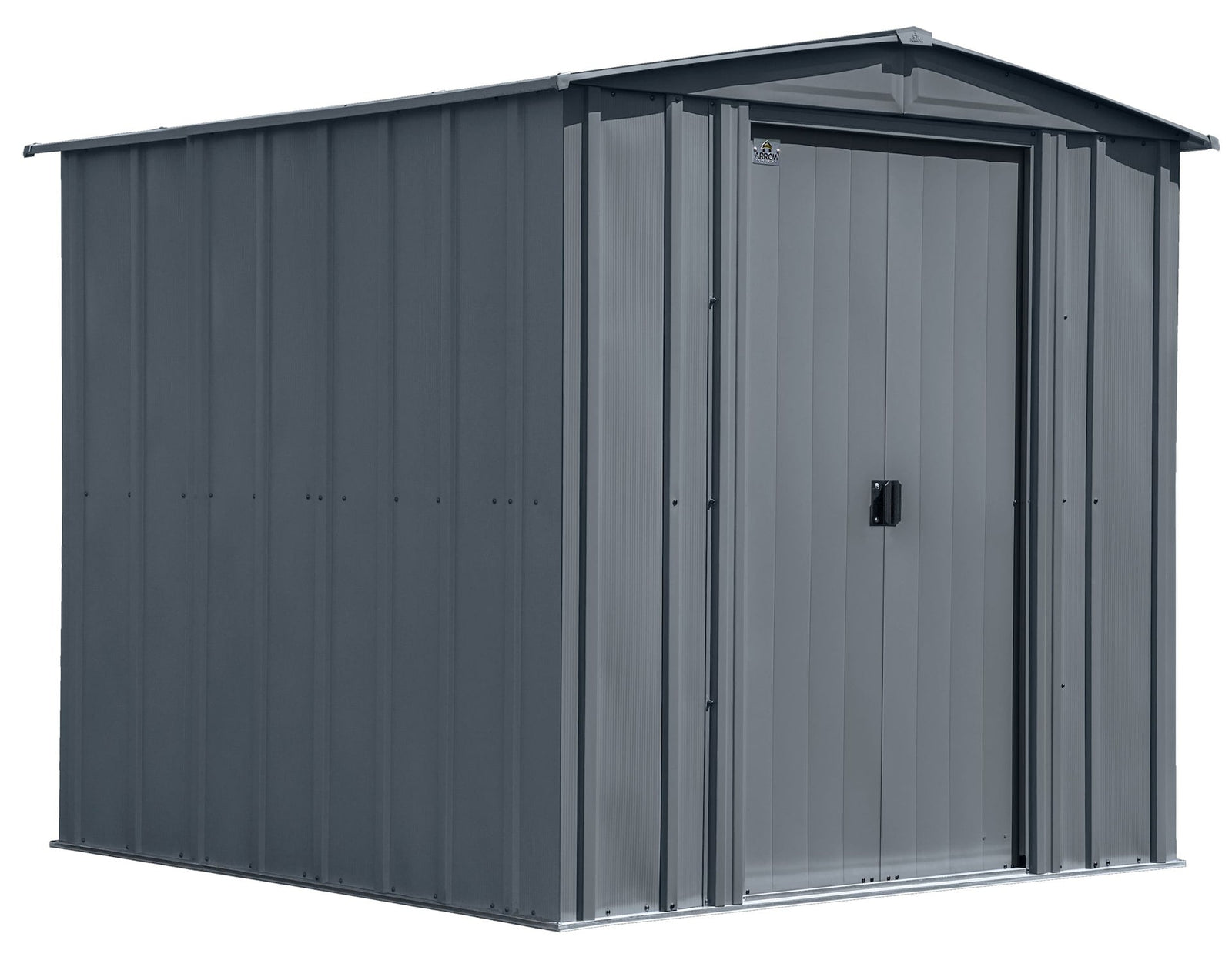 Classic Galvanized Steel Storage Shed, Charcoal, 6-ft x 7-ft O7U9 - product image 3