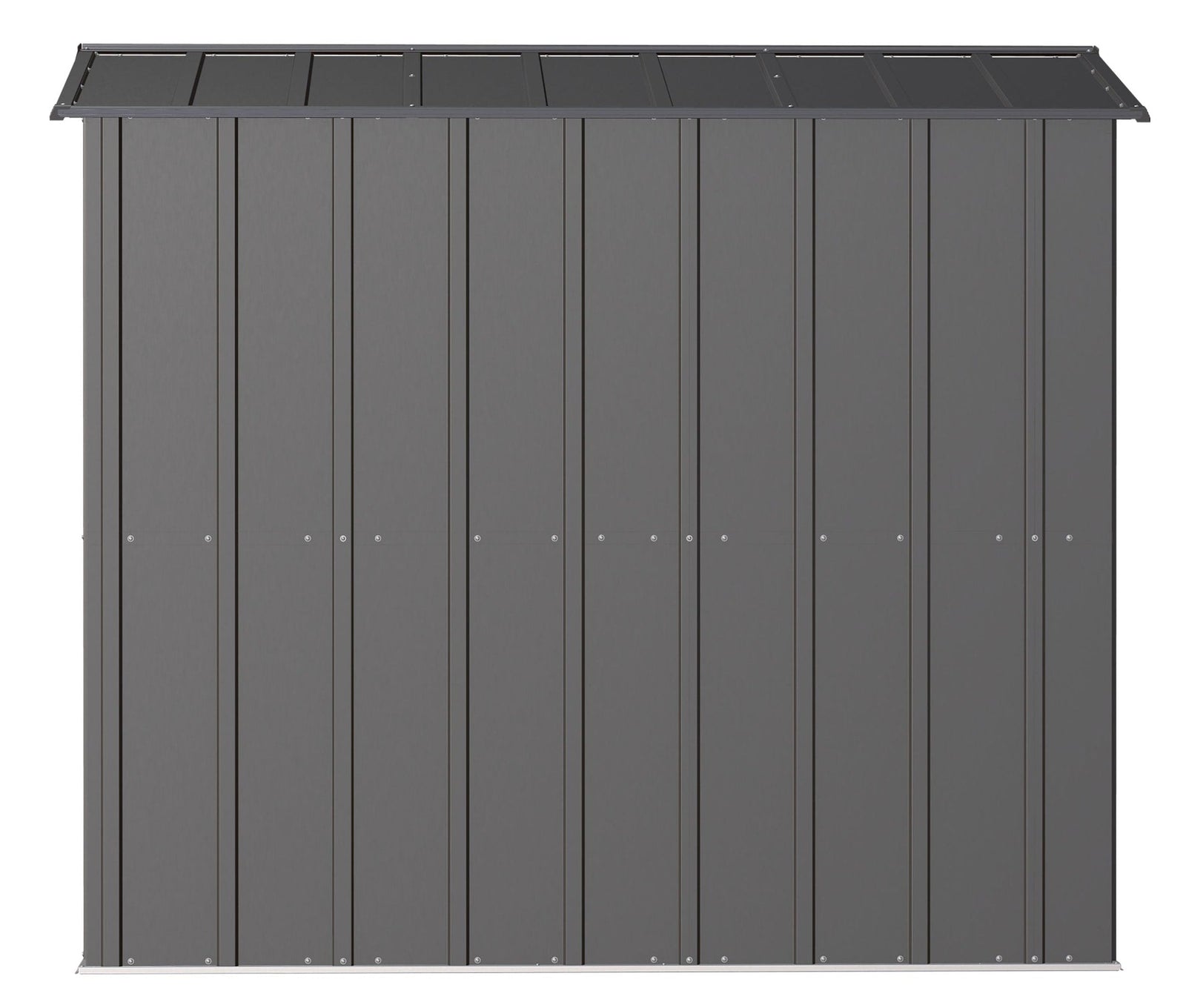 Classic Galvanized Steel Storage Shed, Charcoal, 6-ft x 7-ft O7U9 - product image 6
