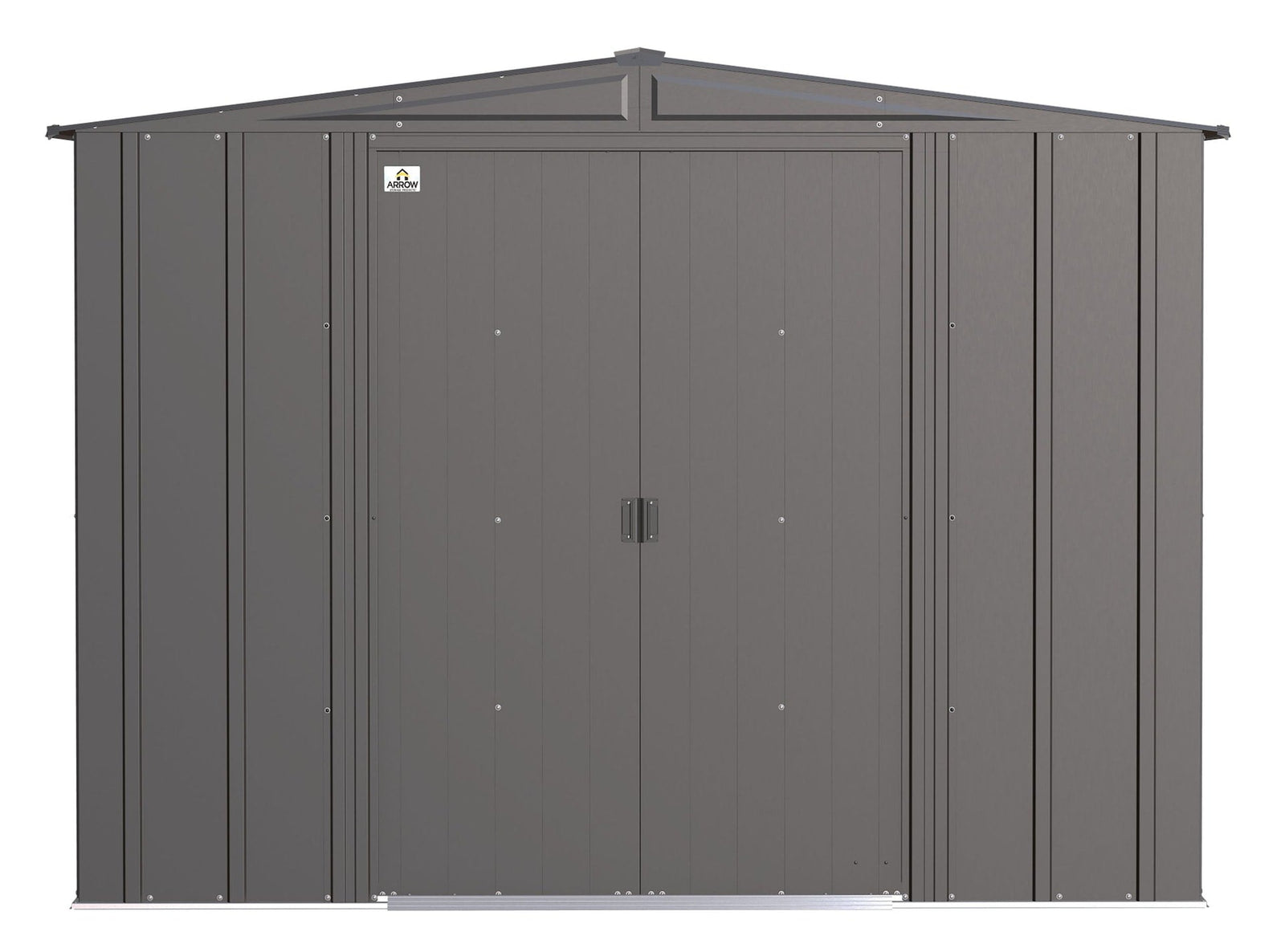 Classic Galvanized Steel Storage Shed, Charcoal, 8-ft x 8-ft Y3H4 - product image 3