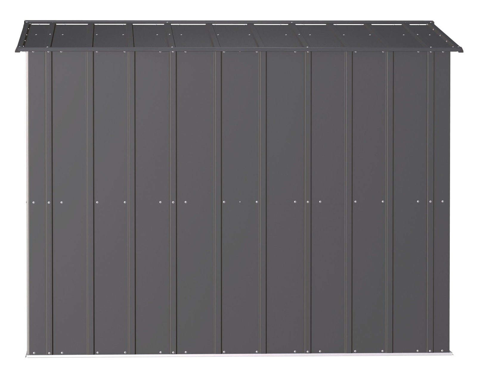 Classic Galvanized Steel Storage Shed, Charcoal, 8-ft x 8-ft Y3H4 - product image 6