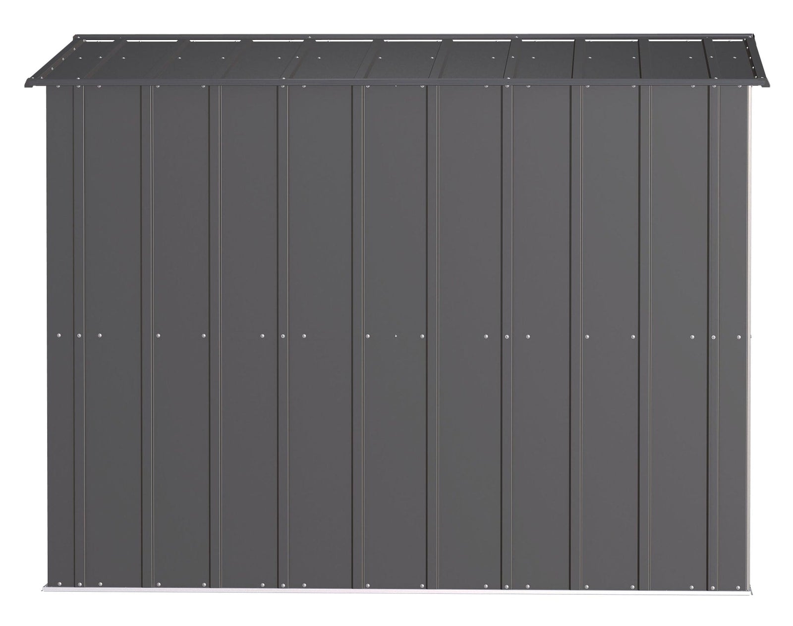 Classic Galvanized Steel Storage Shed, Charcoal, 8-ft x 8-ft Y3H4 - product image 7