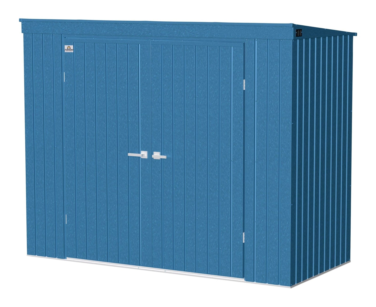 Elite Steel Storage Shed with Pent Roof, Blue Grey, 8-ft x 4-ft G9Z9 - product image 1