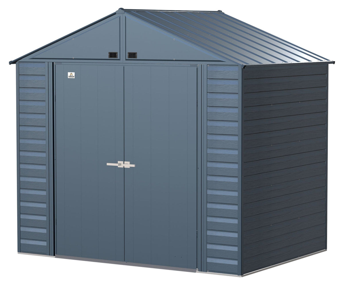 Select Galvanized Steel Storage Shed, Blue Grey, 8-ft x 6-ft C5R4 - product image 1