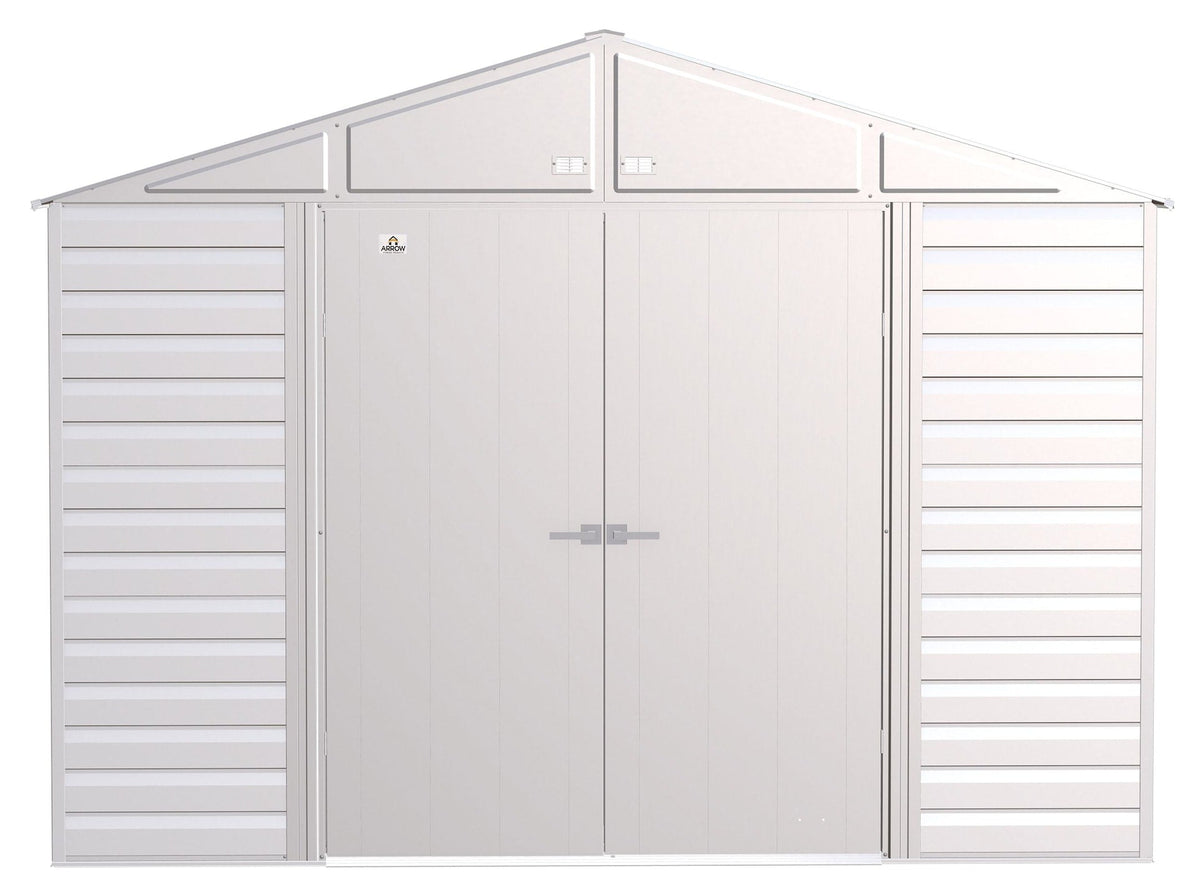 Select Galvanized Steel Storage Shed, Flute Grey, 10-ft x 12-ft E6P1 - product image 1