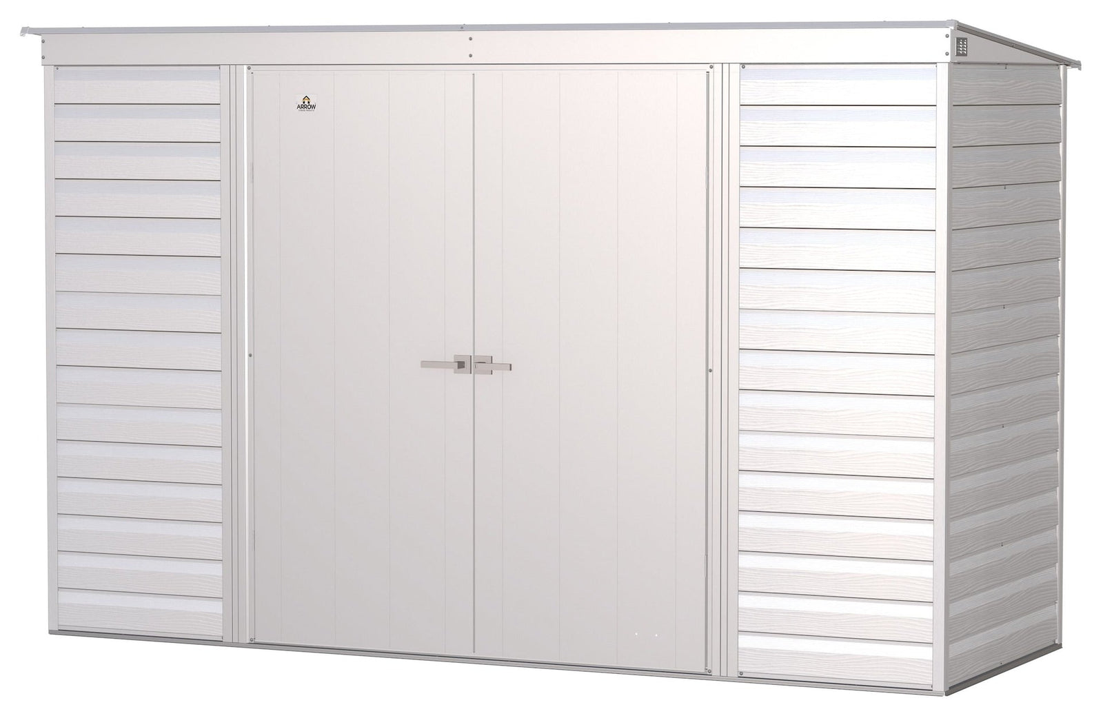 Select Galvanized Steel Storage Shed, Flute Grey, 10-ft x 4-ft B0O5 - product image 1