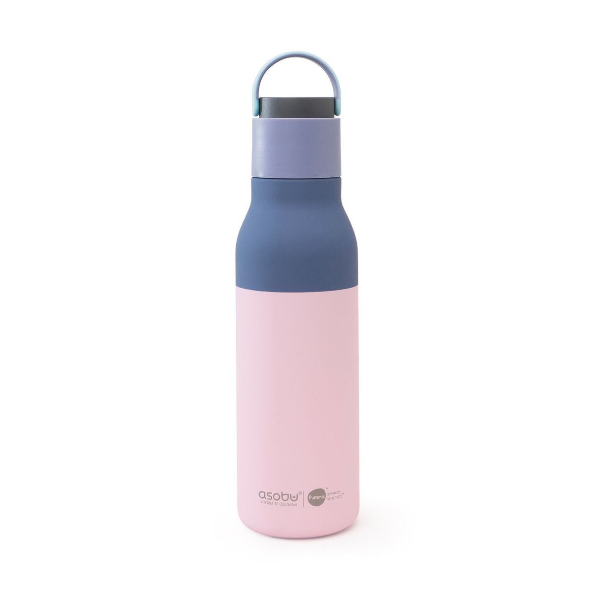 Metro Ceramic Water Bottle, 22-oz, Pastel Pink Q4X7 - product image 1