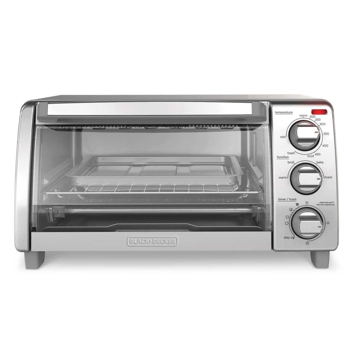 Toaster Oven with Natural Convection, Stainless Steel, 4-Slice S3F0 - product image 4