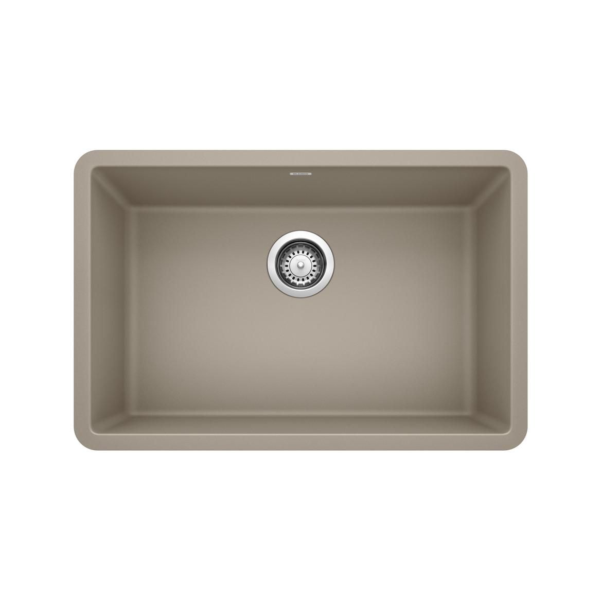 Precis SILGRANIT 27-in Single Bowl Undermount Kitchen Sink, Truffle V9J4 - product image 1