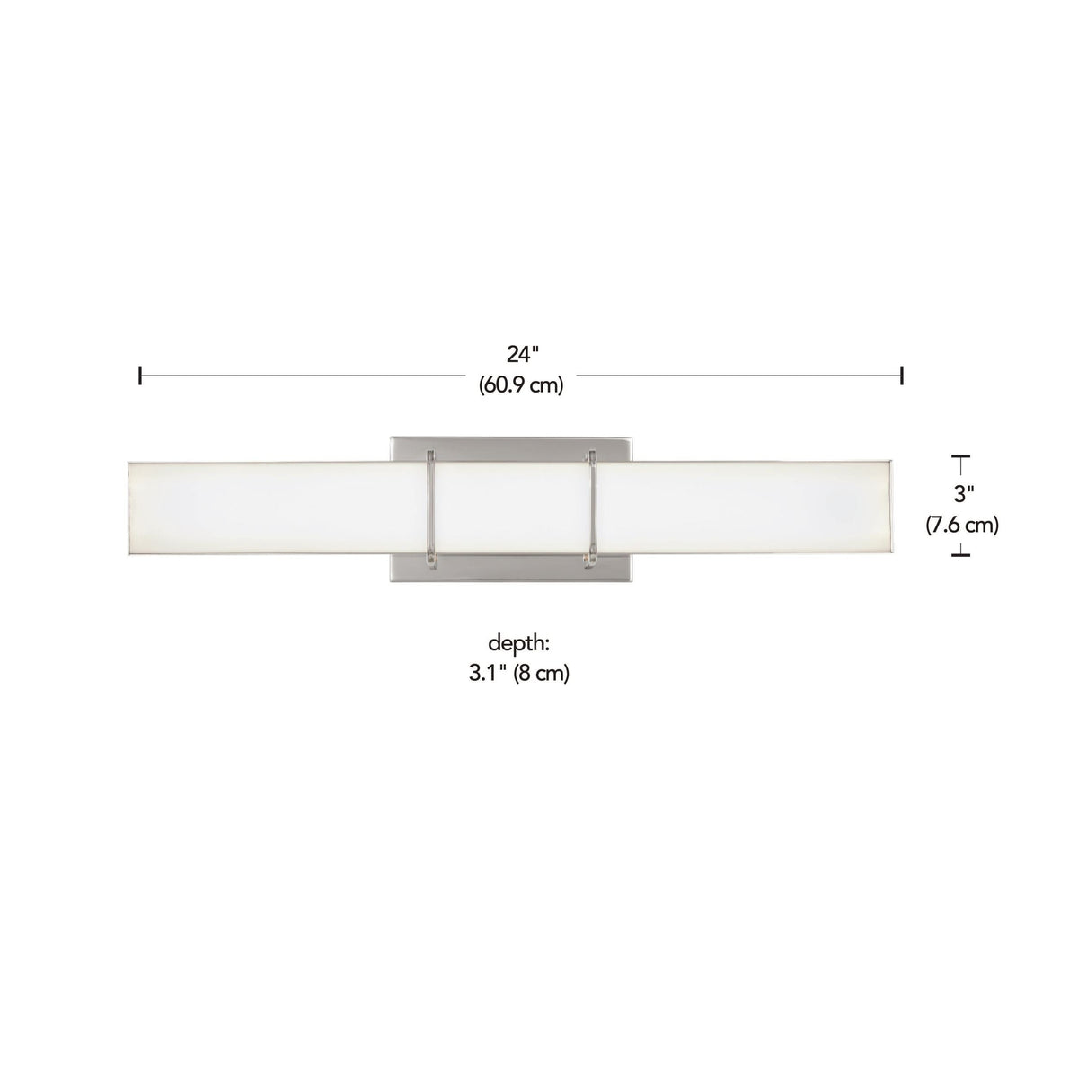 Byrne LED Vanity Light Fixture, Polished Nickel N7Q4 - product image 5