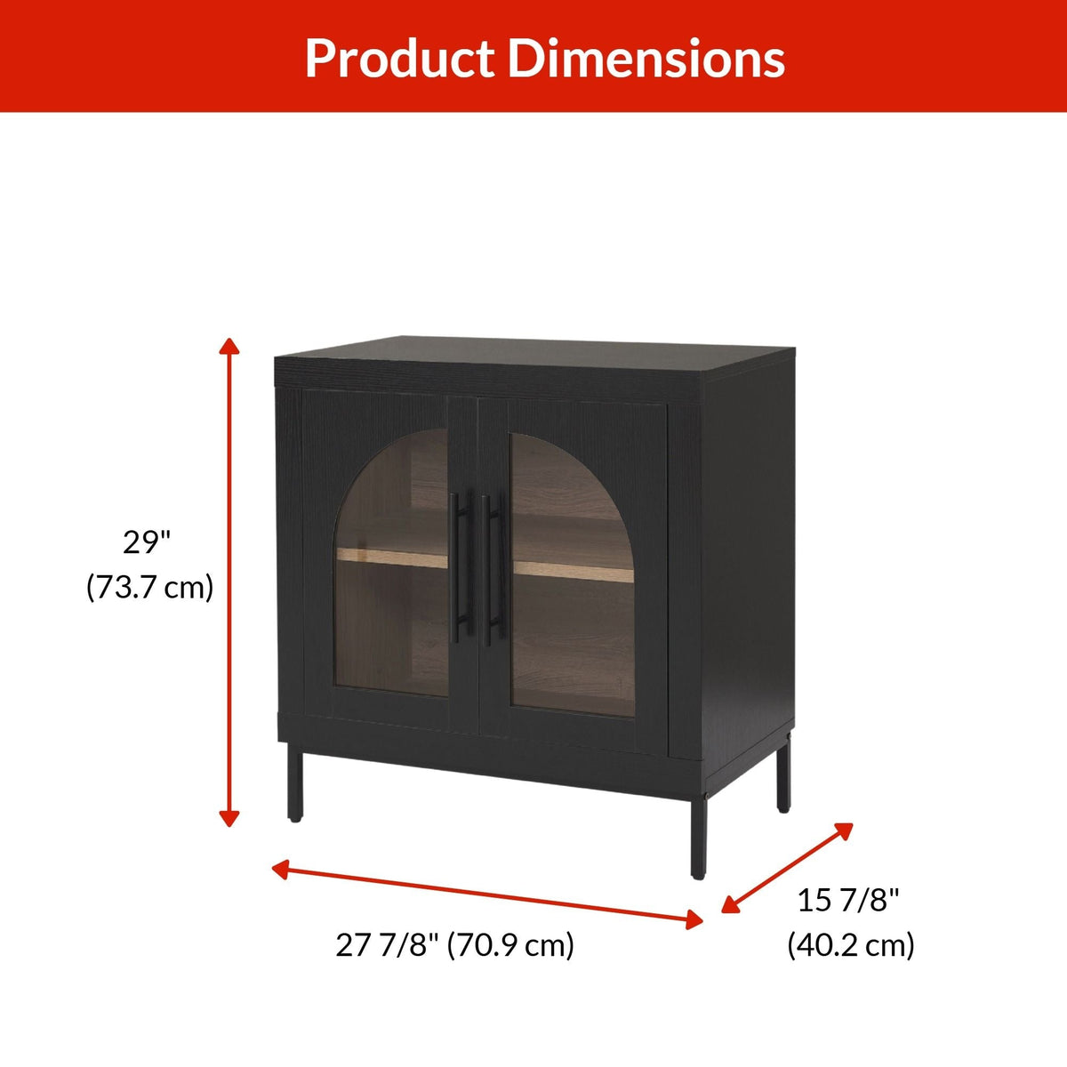 Hinton Cabinet, Black M6P4 - product image 3