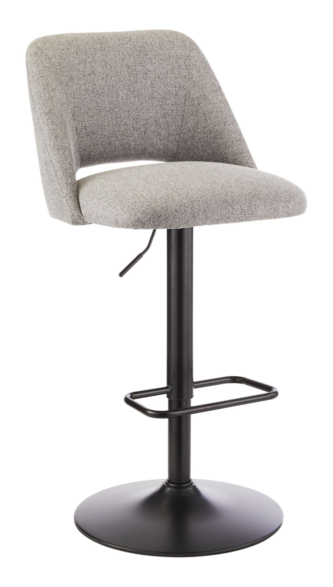 Inaya Adjustable Height Gas Lift Swivel Bar Stool, Grey Q5T9 - product image 1