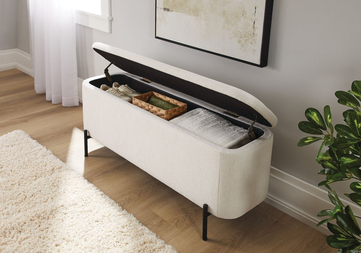 Picton Storage Bench, White S1E4 - product image 4