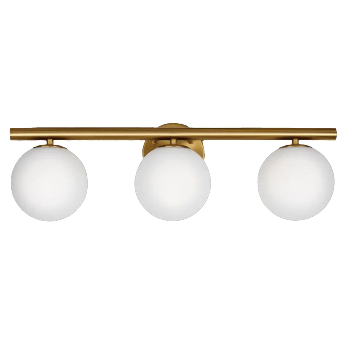 Winslow 3-Light Vanity Light Fixture with Opal Glass Shades, Brushed Gold I3L6 - product image 1