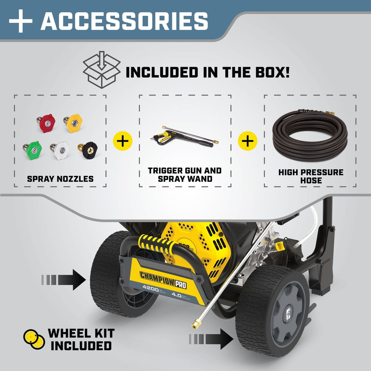 Power Equipment PRO 4200 PSI 4.0 GPM Commercial Duty Low Profile Gas Pressure Washer M6T0 - product image 8