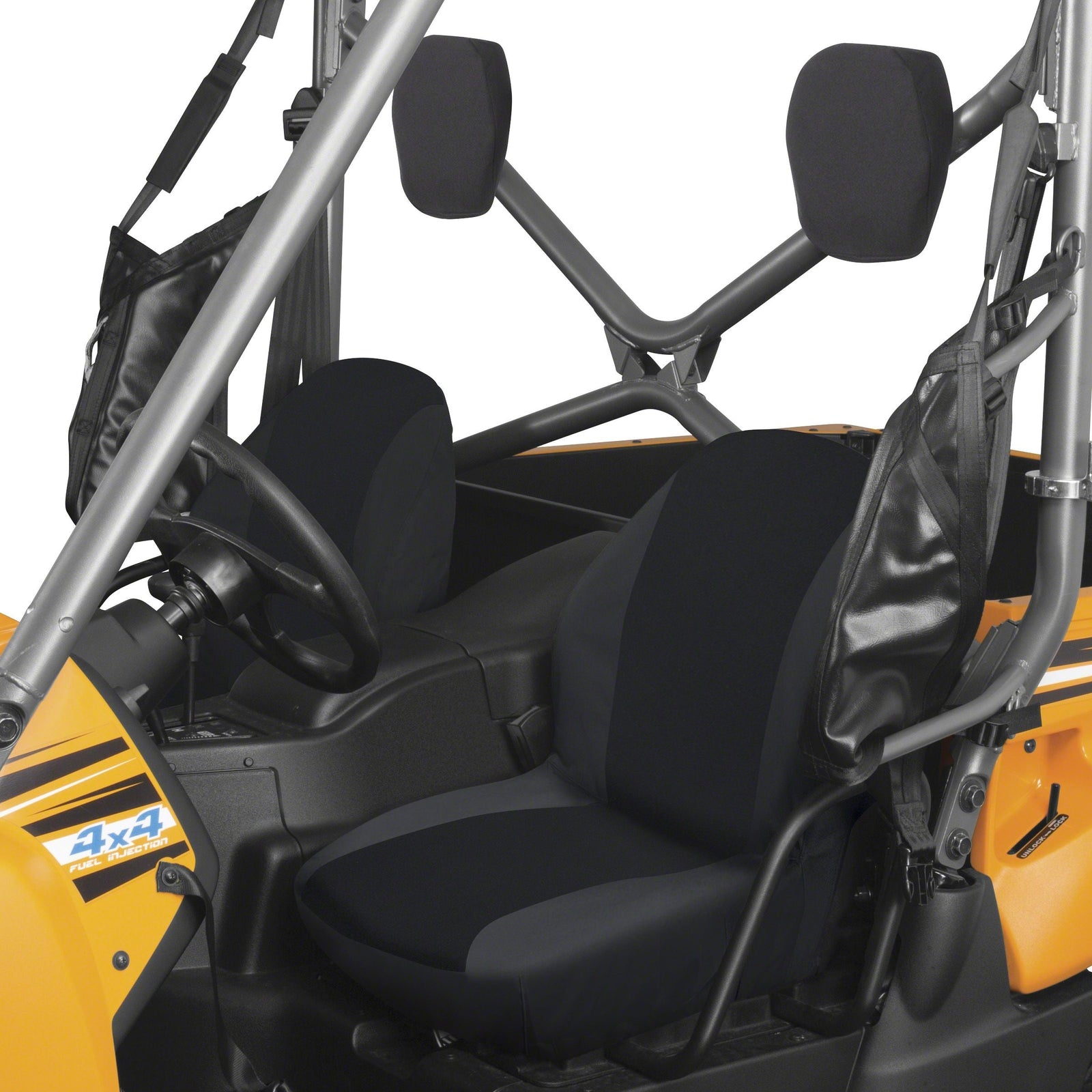Classic Accessories QuadGear UTV Bucket Seat Covers, Fits Yamaha Rhino (2015 Models & Older), Black U3F5 - product image 2