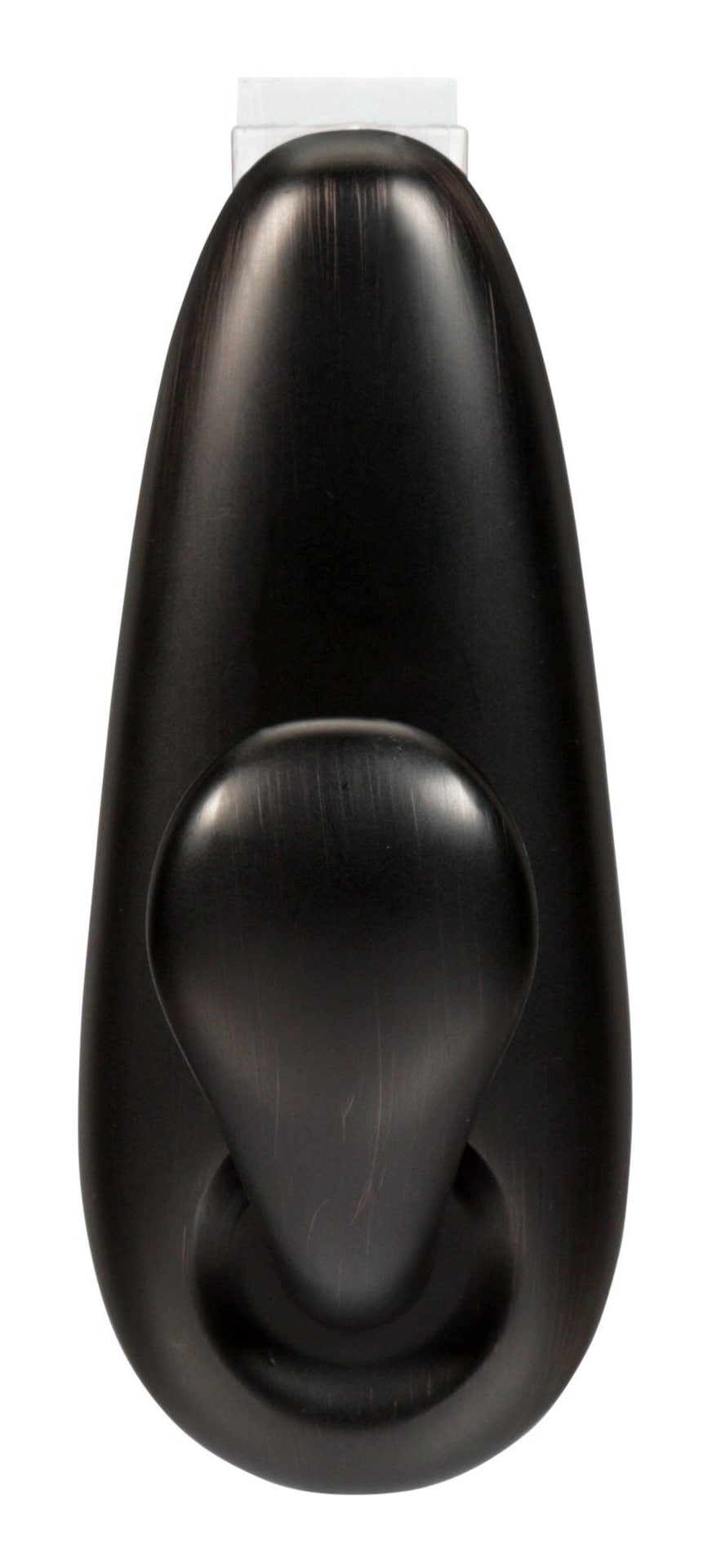 Large Decorative Metallic Hook with Adhesive Strips, Oil Rubbed Bronze, 5-lbs, 1 Strip per Pack U0P4 - product image 1
