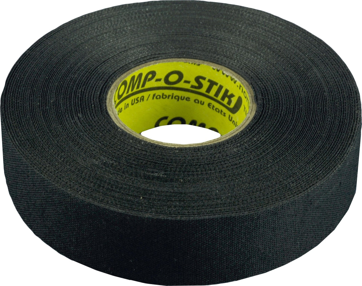 Cloth Hockey Stick Tape, Black, 24-mm x 15-m, 4-pk A1Y3 - product image 1