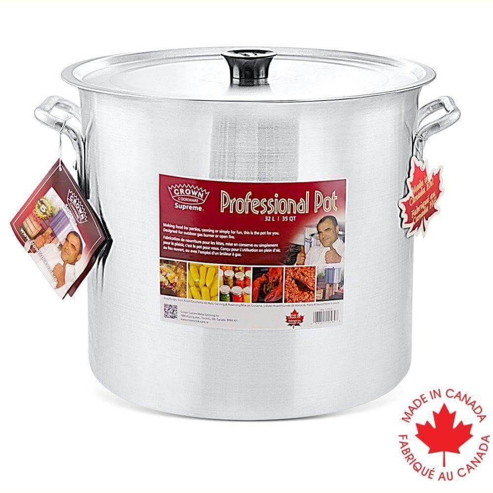 Custom Heavy Duty Industrial Aluminum Stockpot with Handles, 32-L Z2S8 - product image 2
