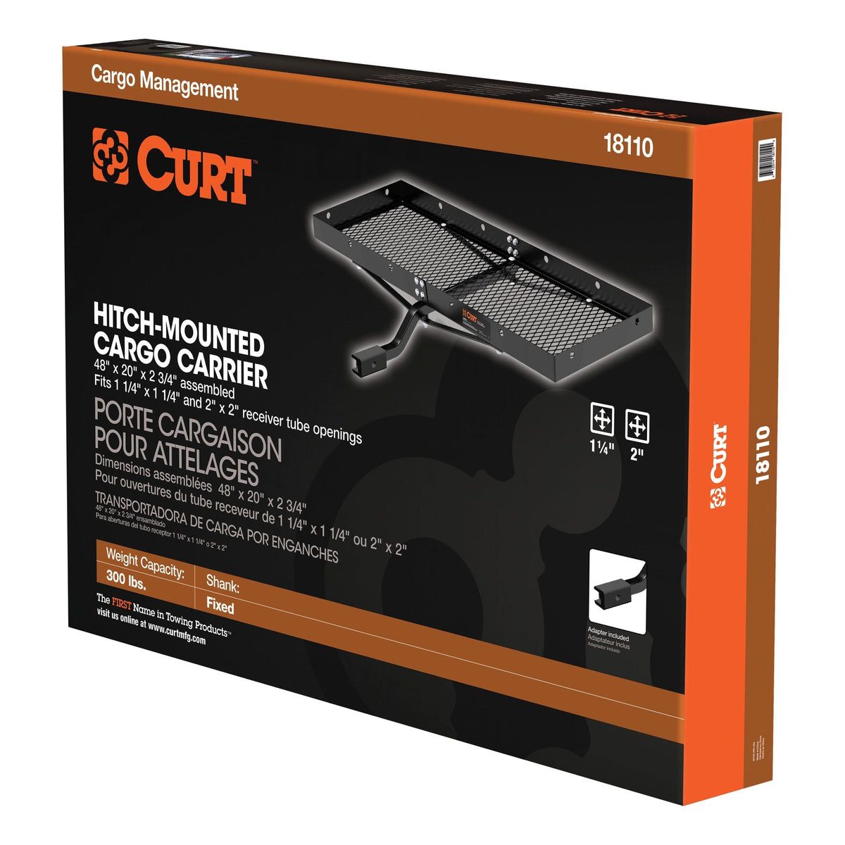18110 Steel Tray-Style Cargo Carrier, 48 x 20-in, 300-lb D1V7 - product image 2
