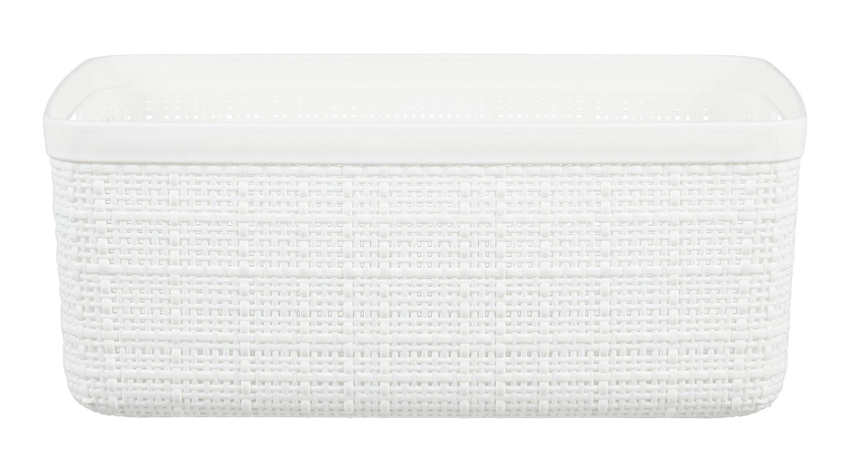 Small Jute Weave Nesting Storage Basket, White N6P2 - product image 1