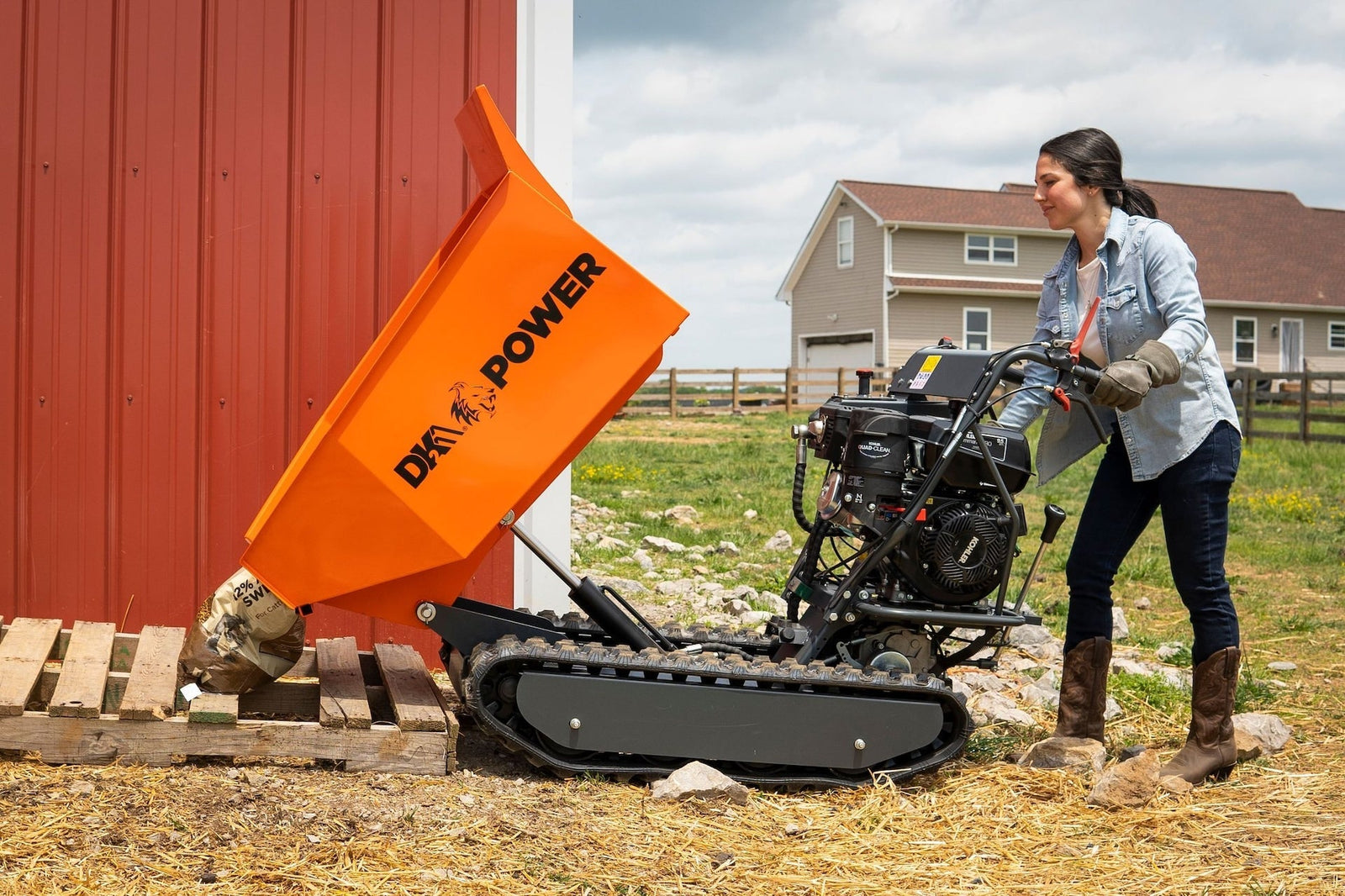 DK2 POWER by Marlon 1100 lb 9.5HP 277 cc Hydraulic Dump Cart P9P0 - product image 5