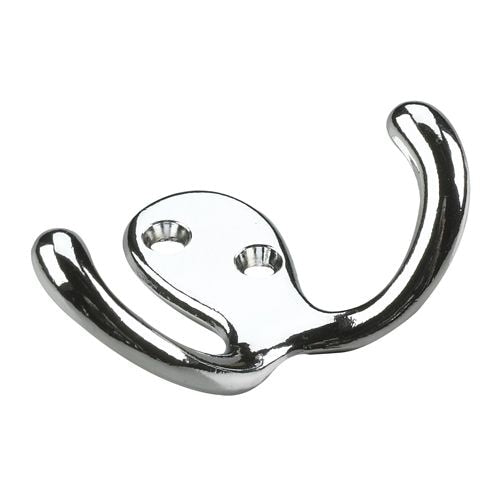 Double Wardrobe Hook, Chrome, 4pk U2O9 - product image 1