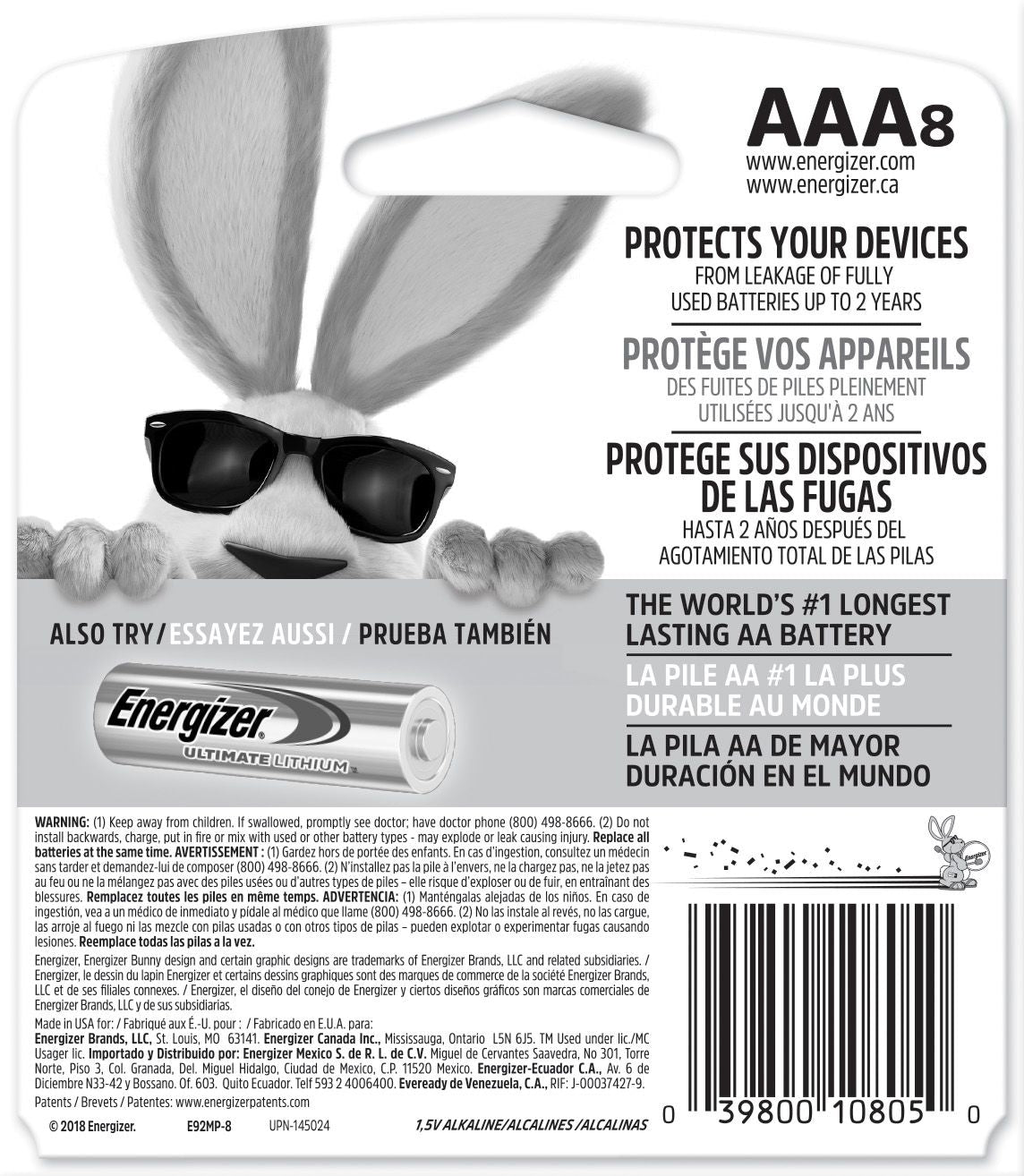 Max 8-pk AAA Alkaline Batteries, Long Lasting, All Purpose N1B4 - product image 3