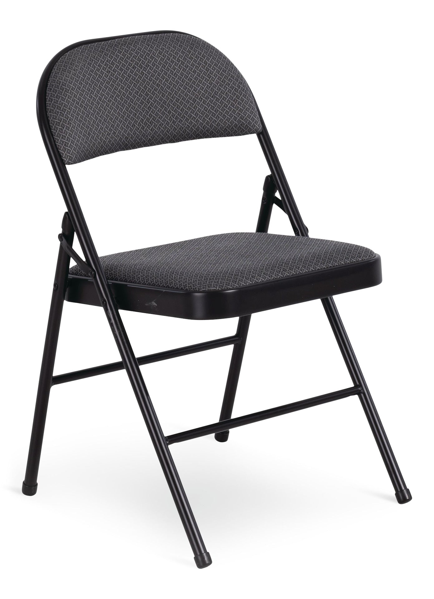 Fabric Folding/Compact Chair, Grey Fabric & Black Frame O5P2 - product image 1