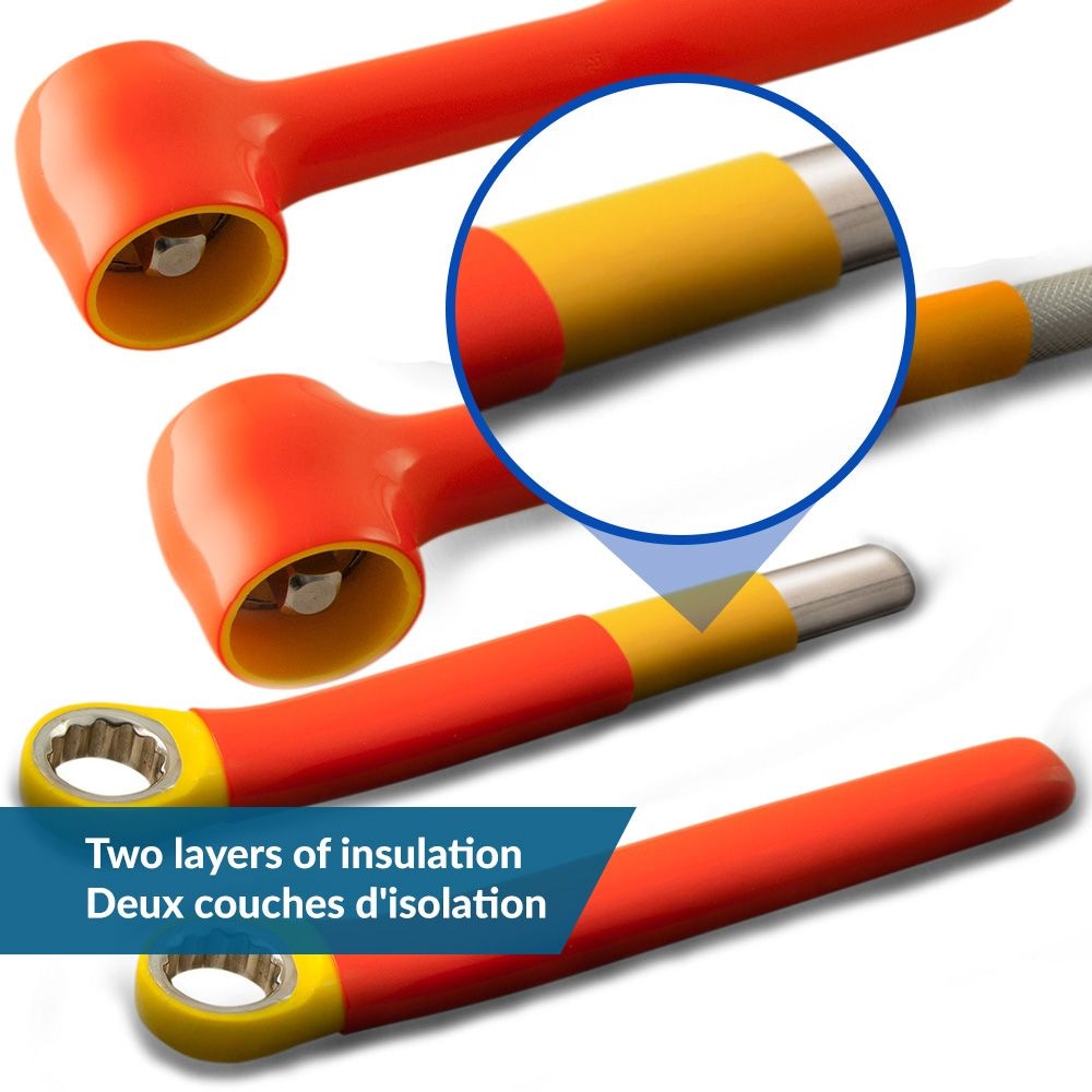 Tools 42T Reversible Ratchet, 1000V Insulated, 3/8-in C7K8 - product image 3