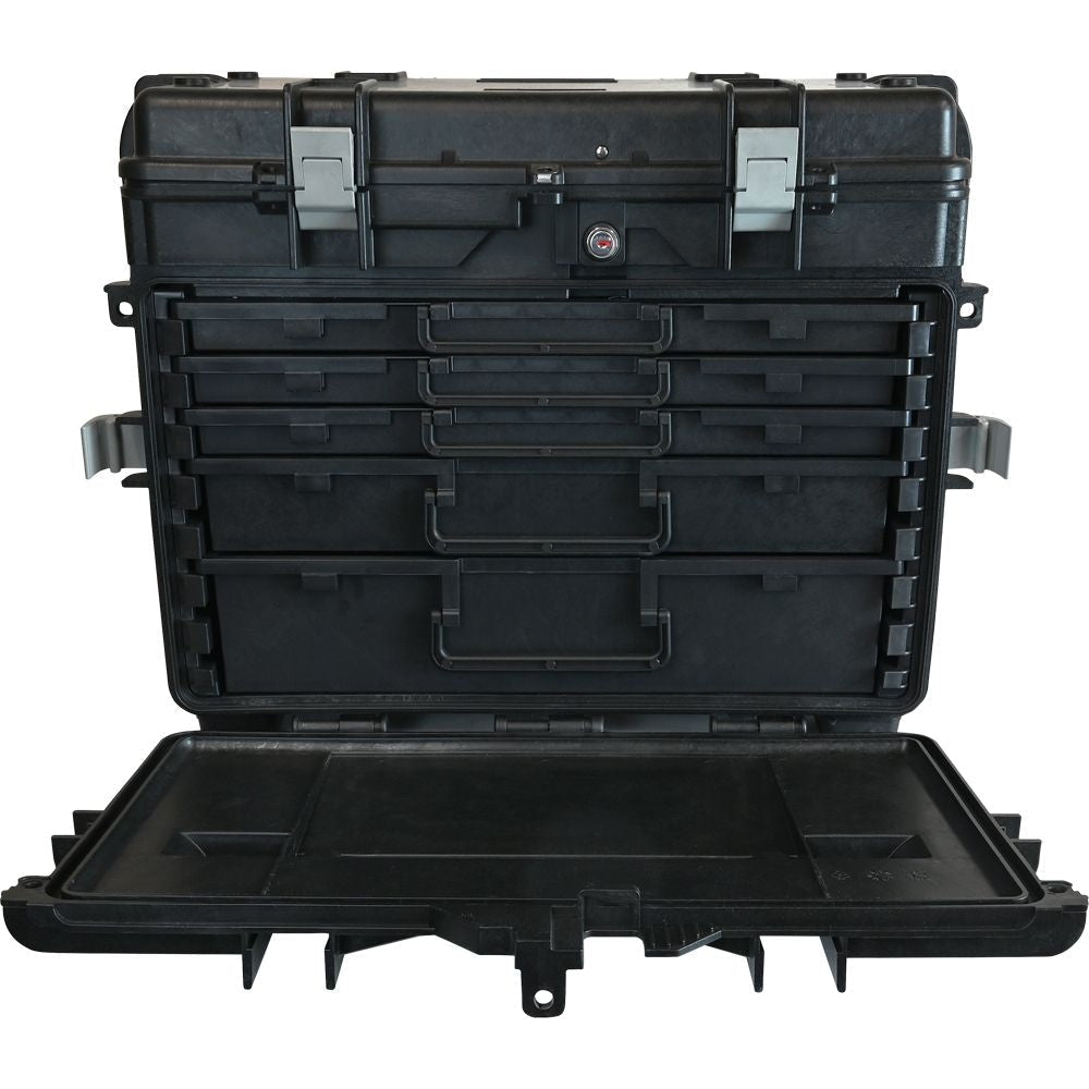 Tools Mobile Tool Chest, 3 Small, 1 Medium & 1 Large Drawer, Black A4G8 - product image 2