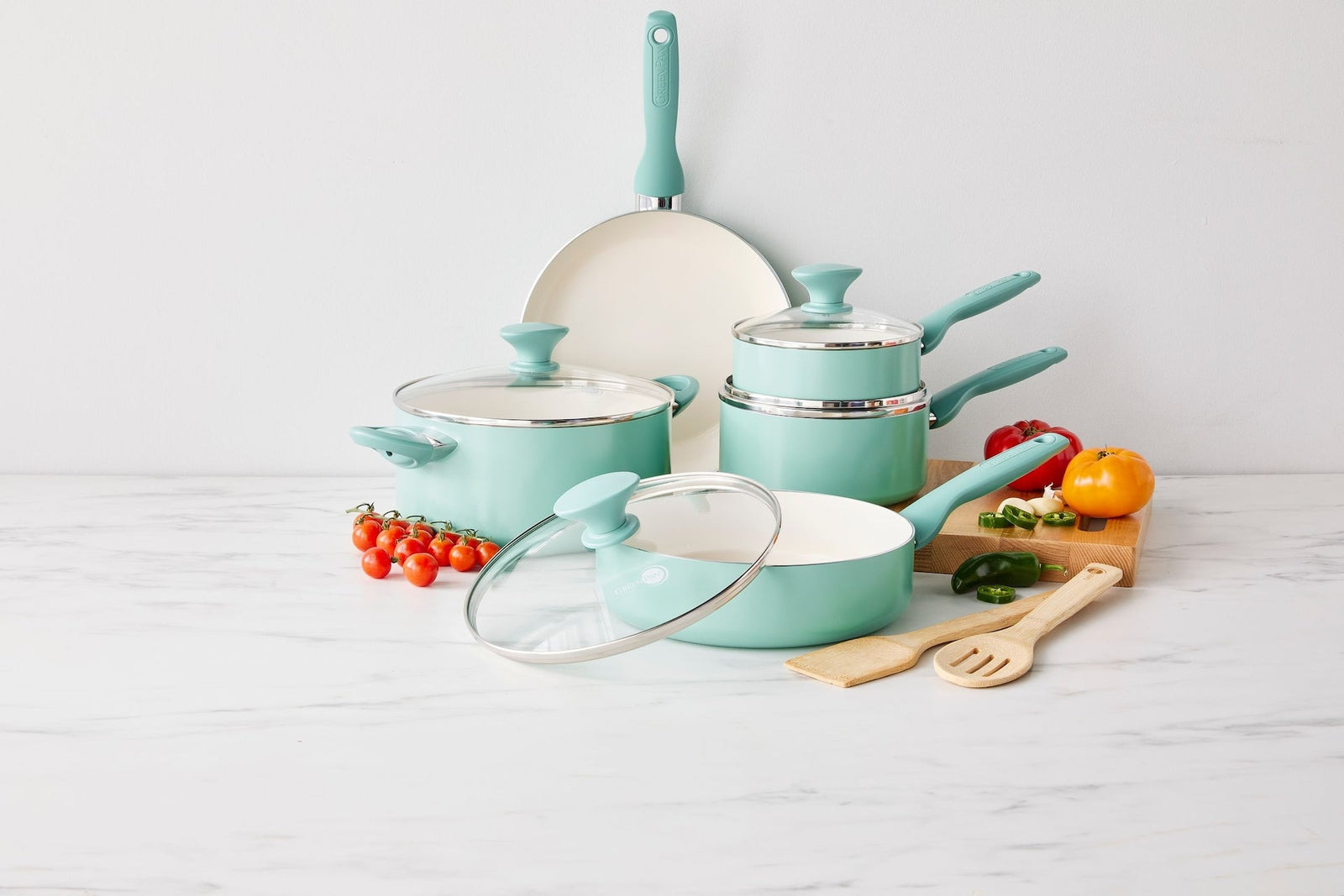 Rio Ceramic Cookware Set, Dishwasher & Oven Safe, 11-pc T3K3 - product image 4