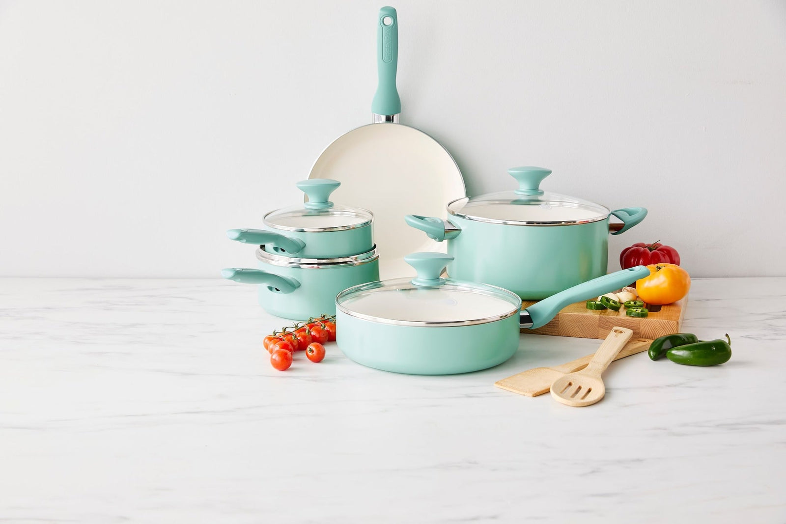 Rio Ceramic Cookware Set, Dishwasher & Oven Safe, 11-pc T3K3 - product image 6