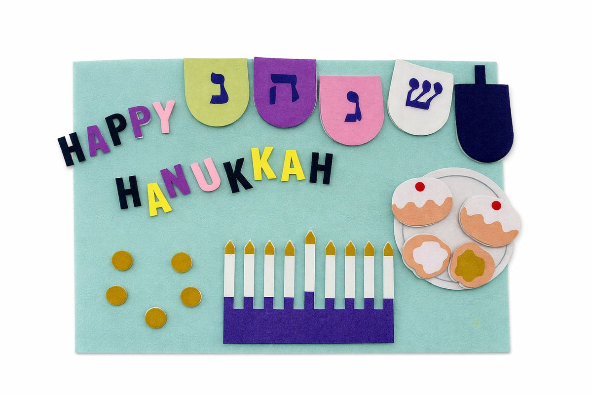 Hanukkah" Felt Interactive Activity Play Board Kit, 30-pc, for Hanukkah J7C5 - product image 2