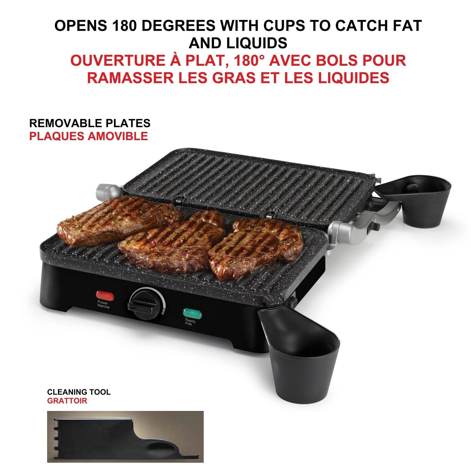 The Rock 1500W Large Non-Stick Panini Grill R6Z1 - product image 7