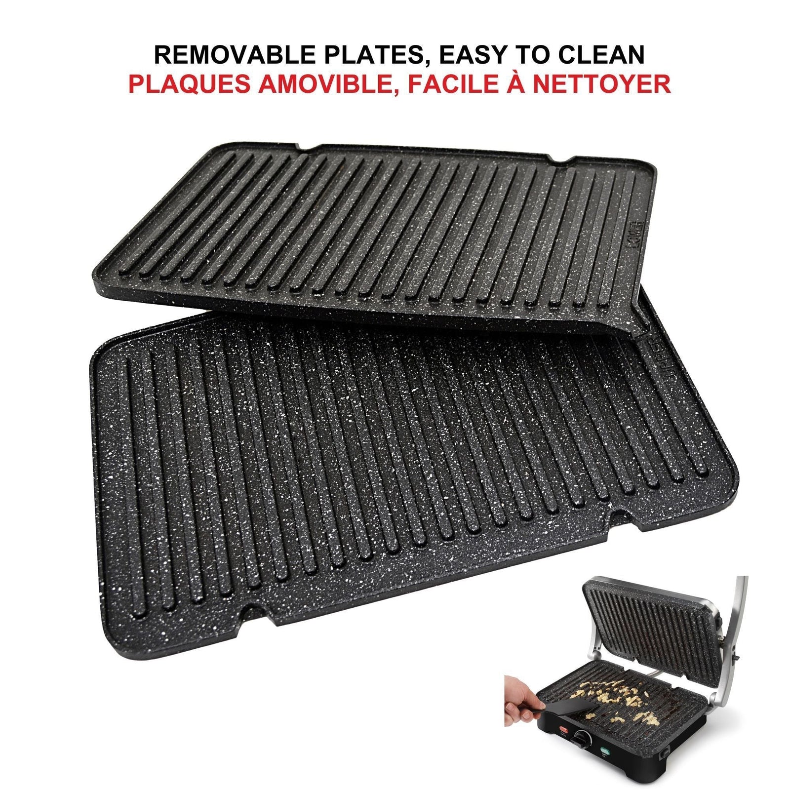 The Rock 1500W Large Non-Stick Panini Grill R6Z1 - product image 8